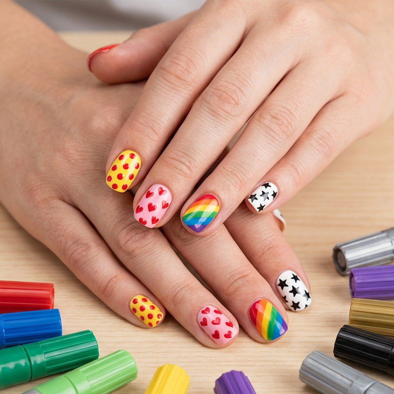 NailArt Glow™ | Nail-Art Stifte für feine Details – Salon-Nägel ganz ohne Salon