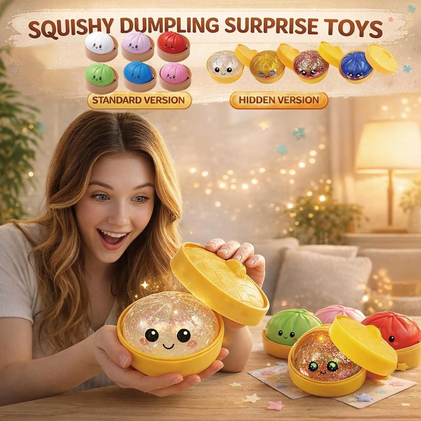 SqueezMates™ | Sofortige Stresslinderung mit weichen, sammelbaren Quetschfreunden | 1+1 GRATIS