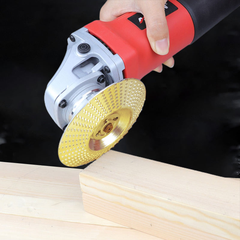 Holz Schleifscheiben Set 4 teilig aus Kohlenstoffstahl