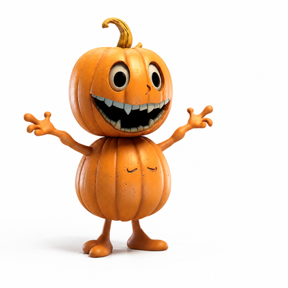 Kürbis Figur aus Harz für Herbst und Halloween Dekoration