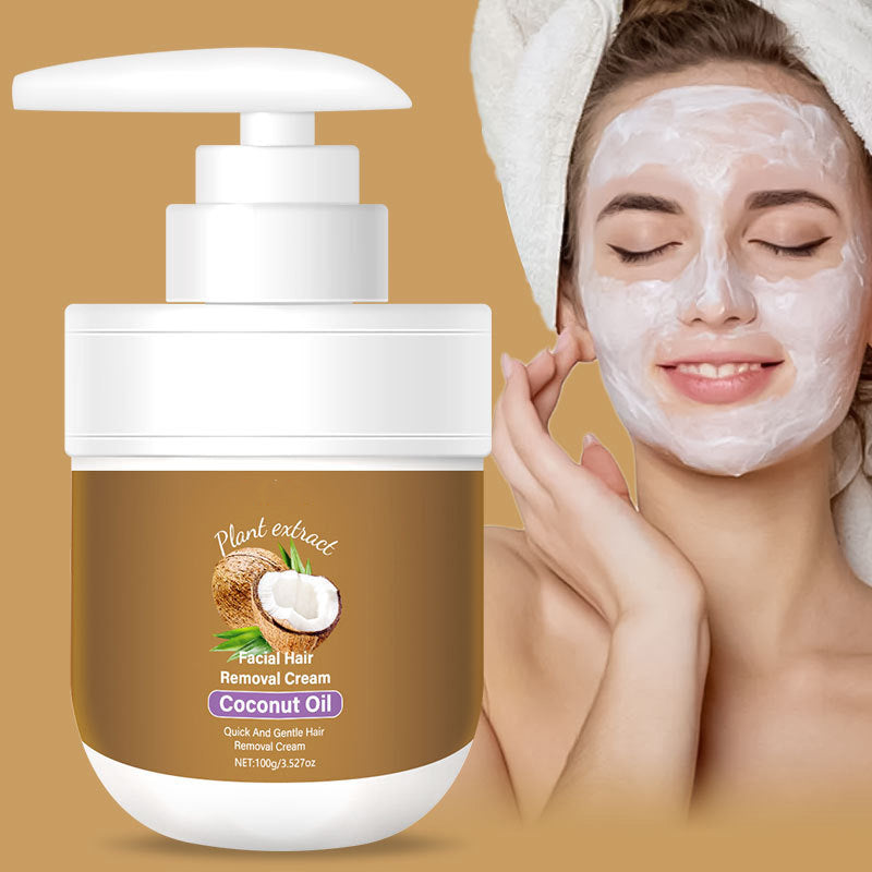 Gesichts Enthaarungscreme mit Aloe Vera und Hyaluronsäure 100 g