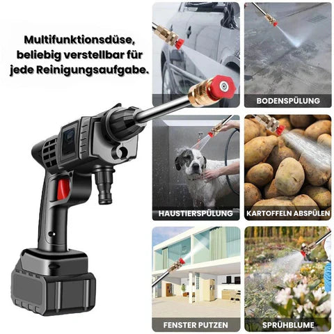 Akku Hochdruckreiniger | Flächenreiniger | Kabellos & tragbar | Jetlume