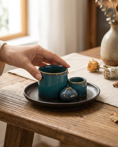Aromía – 4-in-1 Keramik-Räuchergefäß