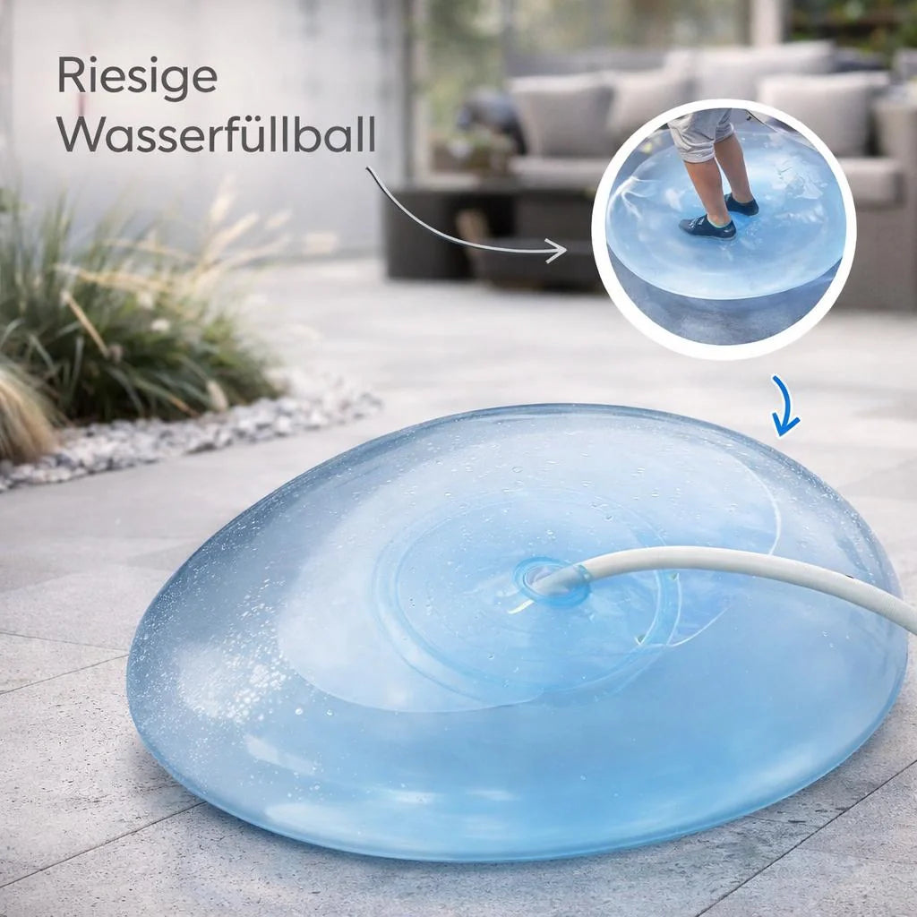 BlubberBall | Aufblasbarer Spielball XXL | Bunter Gummiball für Kinder