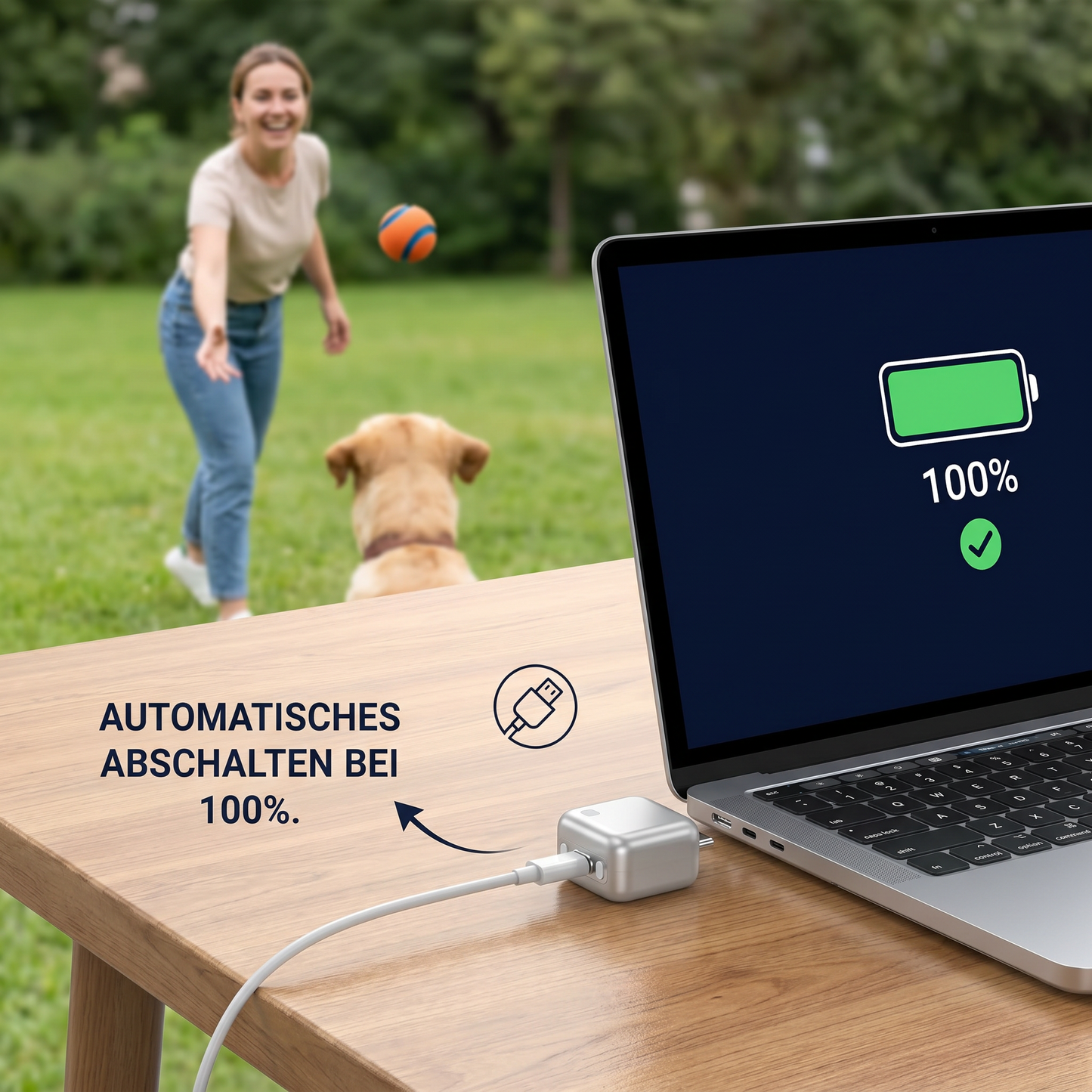 Hochwertiges 140-W-Schnellladegerät mit automatischer Abschaltfunktion
