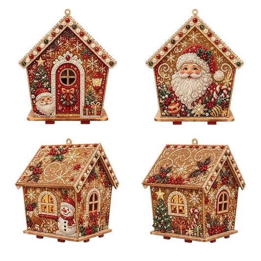 DIY 3D Perlen Weihnachtsbastelset mit Leinwand