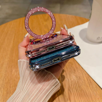 Luxus Glitzer Spiegel Handyhülle mit Ringhalter – Stil, Schutz & Glamour in einem!
