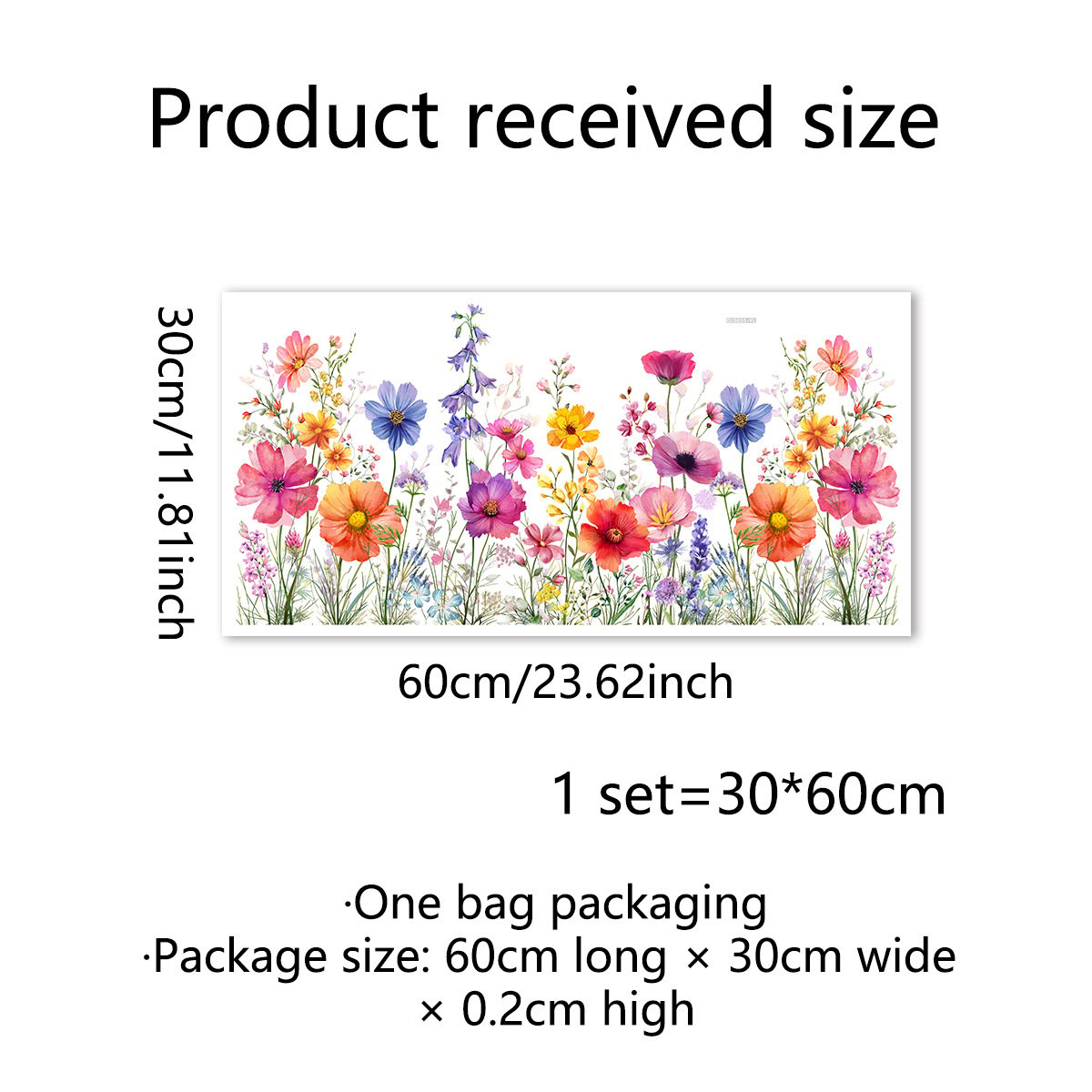 BloomVista™ | Fensteraufkleber | Wildblumen & Schmetterlinge, wiederverwendbar & rückstandsfrei