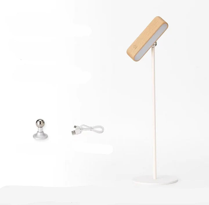 WoodGlow Tischlampe Hellbraun