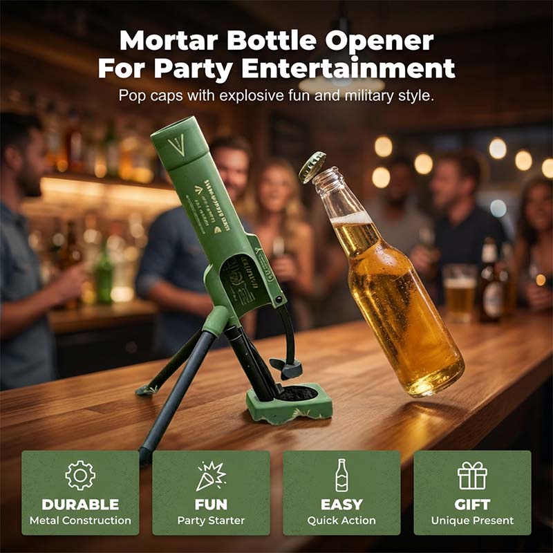 BattleTap Mörser™ | mühelose, militärische Flaschenöffnerkraft