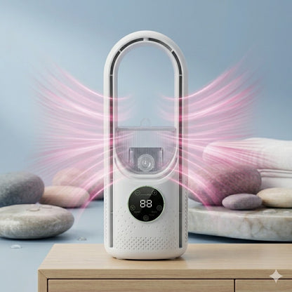 WhisperFlow™ Bladloser Turmventilator – Flüsterleise für Schreibtisch & Schlafzimmer