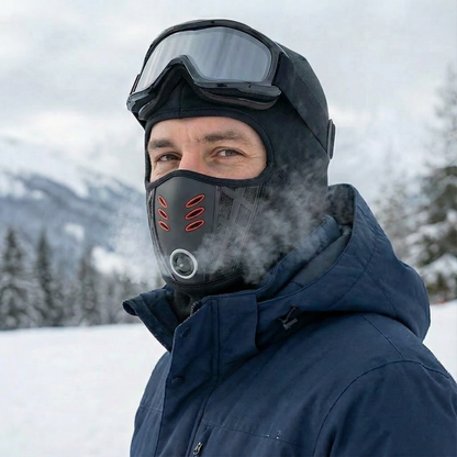 Winter-Gesichtsmaske mit Atem-Mesh gegen Beschlagen