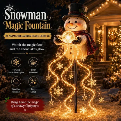 Solar-Weihnachtslicht Schneemann
