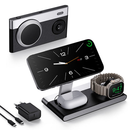 IonCharge 3-in-1 Wireless-Ladestation in Schwarz