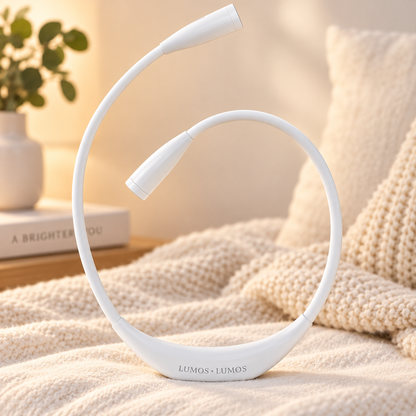 LED Nackenlampe mit 3 Lichtfarben und USB C Aufladung