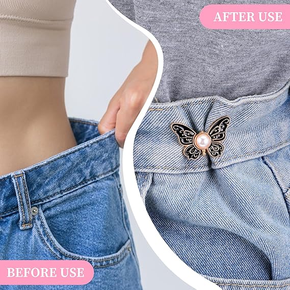 1+1 GRATIS | 3 für 1 Schmetterling Kleidungsclips für Hosen und Blusen