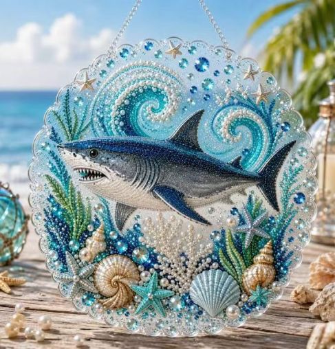 DIY Perlenbild Meerestiere mit 3D-Effekt