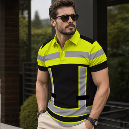 Warnschutz-Shirt mit Reflektorstreifen Kurzarm