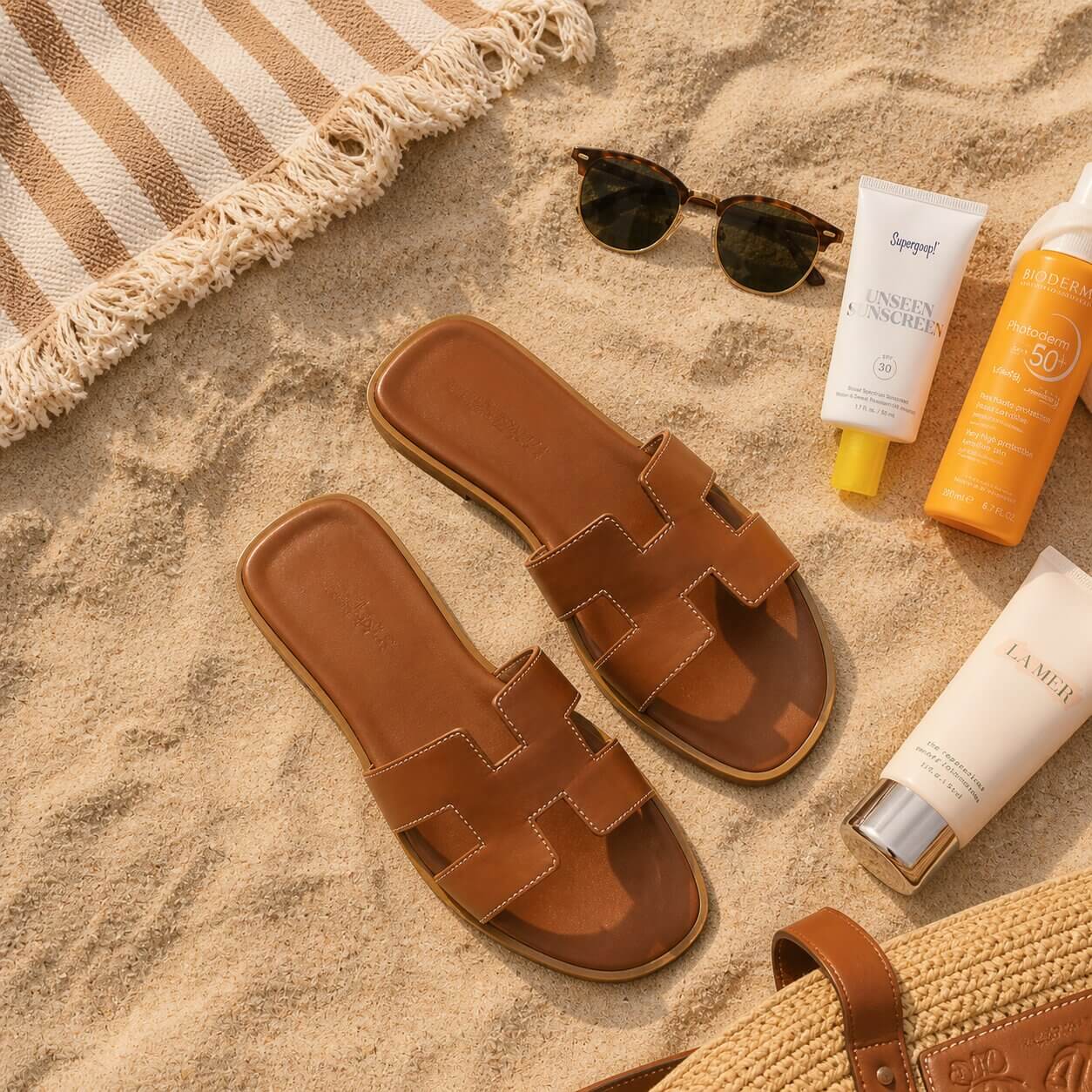 Bequeme Leder-Pantoletten für Damen | Komfortable Sommerschuhe