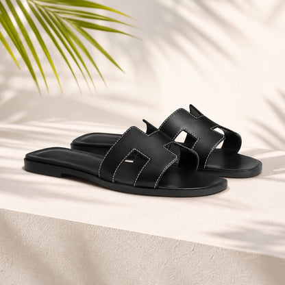 Bequeme Leder-Pantoletten für Damen | Komfortable Sommerschuhe