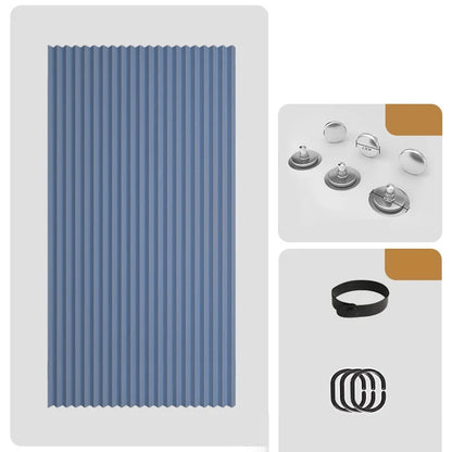Accordion – Magnetischer Duschvorhang in Leinenoptik | 50 % RABATT