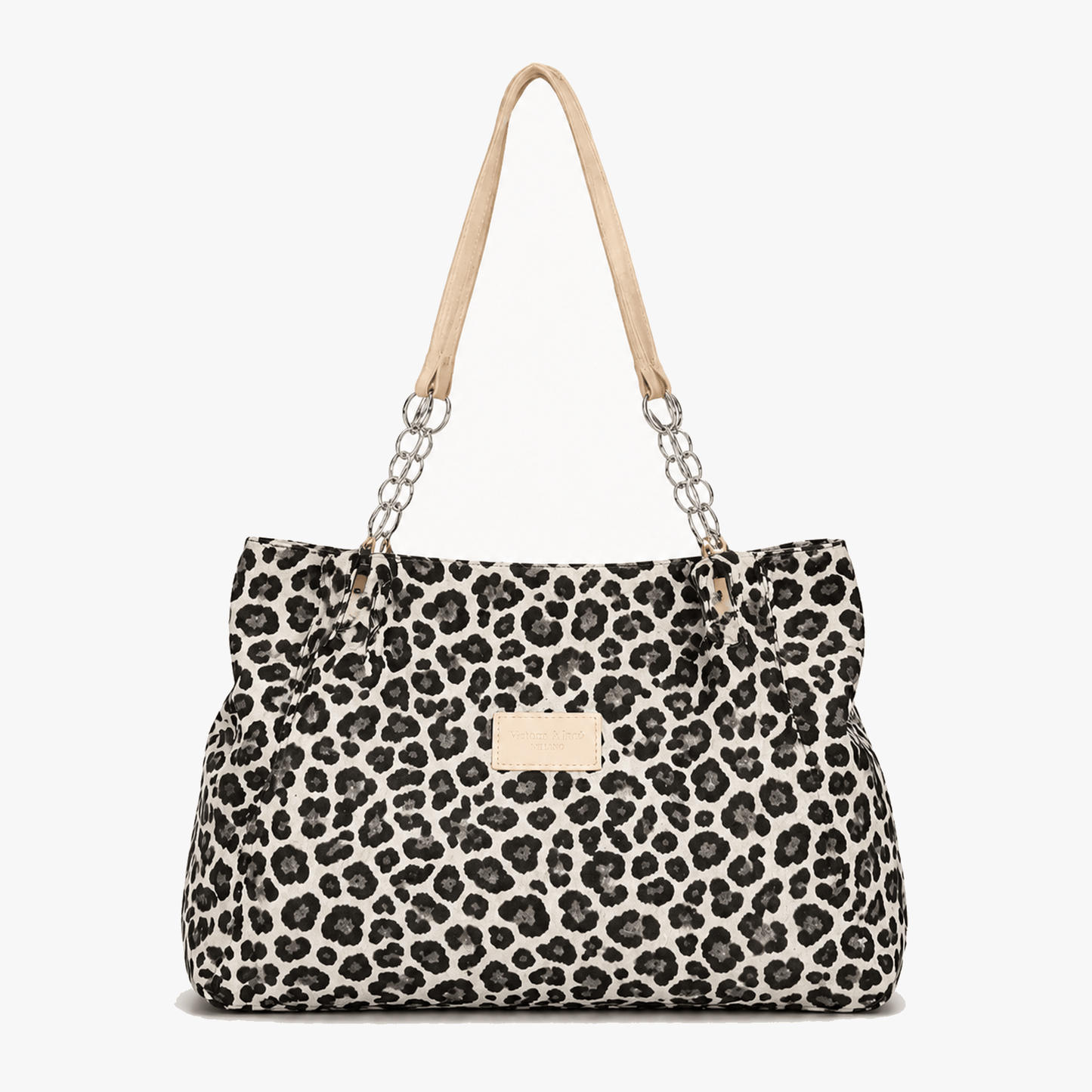 Lynxe™ Leopard-Tote – Statement-Tasche mit goldenem Ketten-Detail
