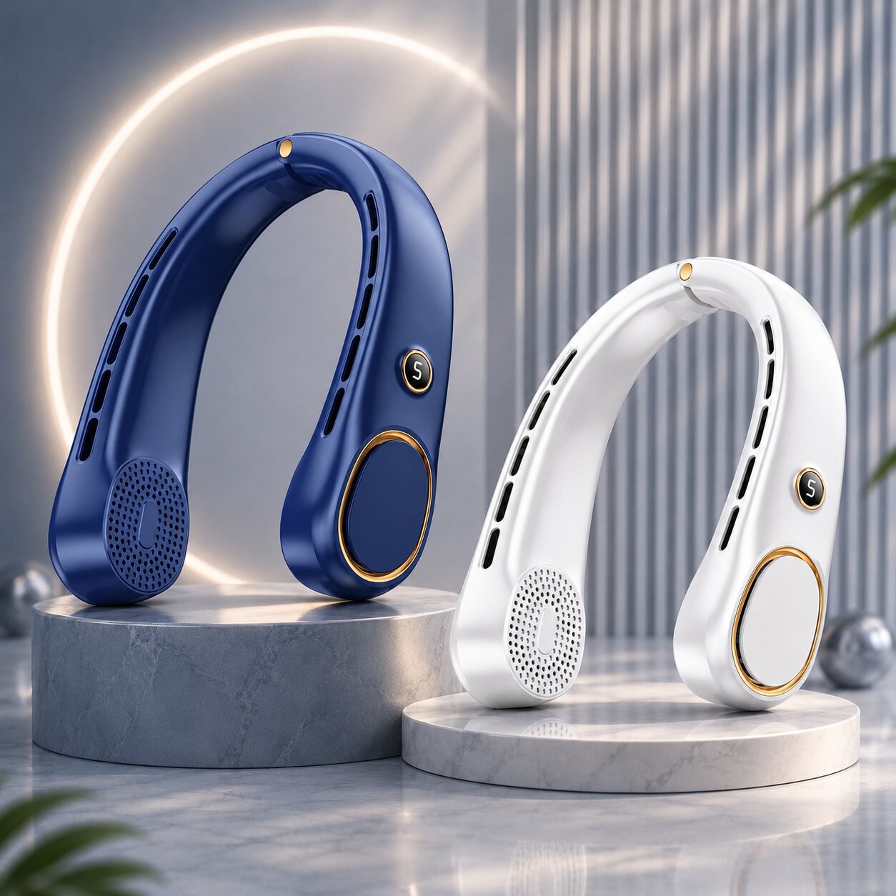 NackenAire™ Bladeless Nackenventilator – Handsfree-Abkühlung für unterwegs