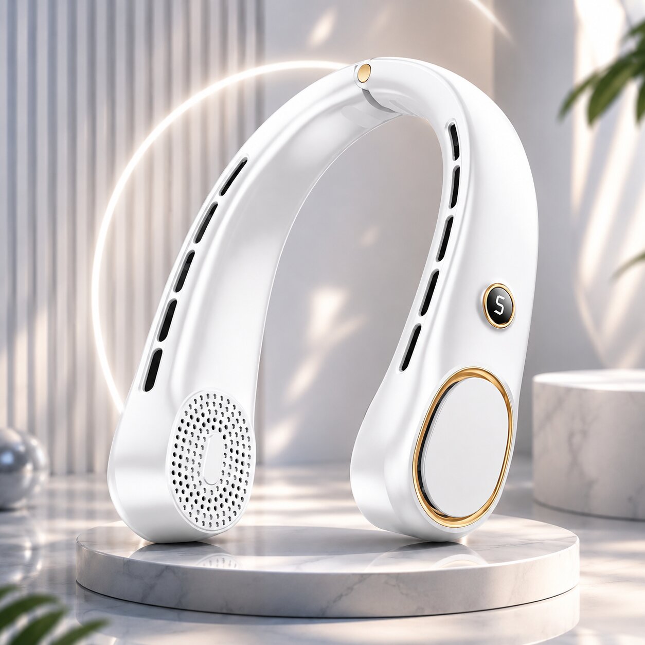 NackenAire™ Bladeless Nackenventilator – Handsfree-Abkühlung für unterwegs
