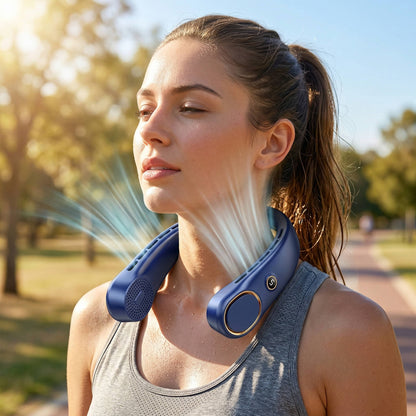 NackenAire™ Bladeless Nackenventilator – Handsfree-Abkühlung für unterwegs