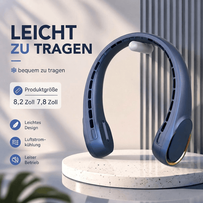 NackenAire™ Bladeless Nackenventilator – Handsfree-Abkühlung für unterwegs