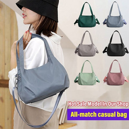 Brightday Leichte Umhängetasche | Geräumige Stoffhandtasche für den Alltag