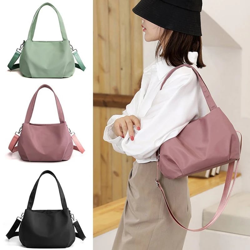 Brightday Leichte Umhängetasche | Geräumige Stoffhandtasche für den Alltag