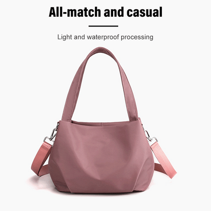 Brightday Leichte Umhängetasche | Geräumige Stoffhandtasche für den Alltag
