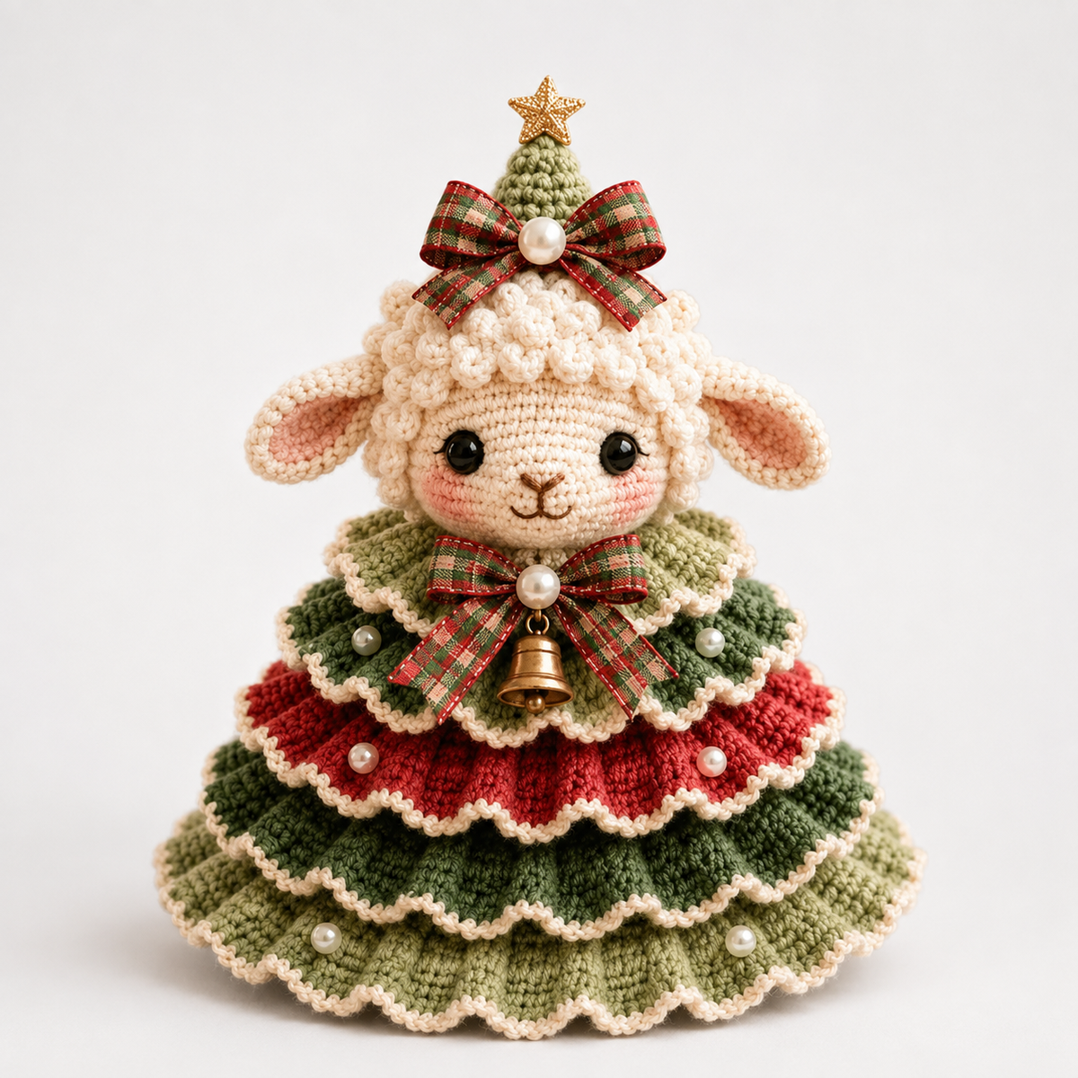 DIY Häkelset Hochlandrind Weihnachtsanhänger
