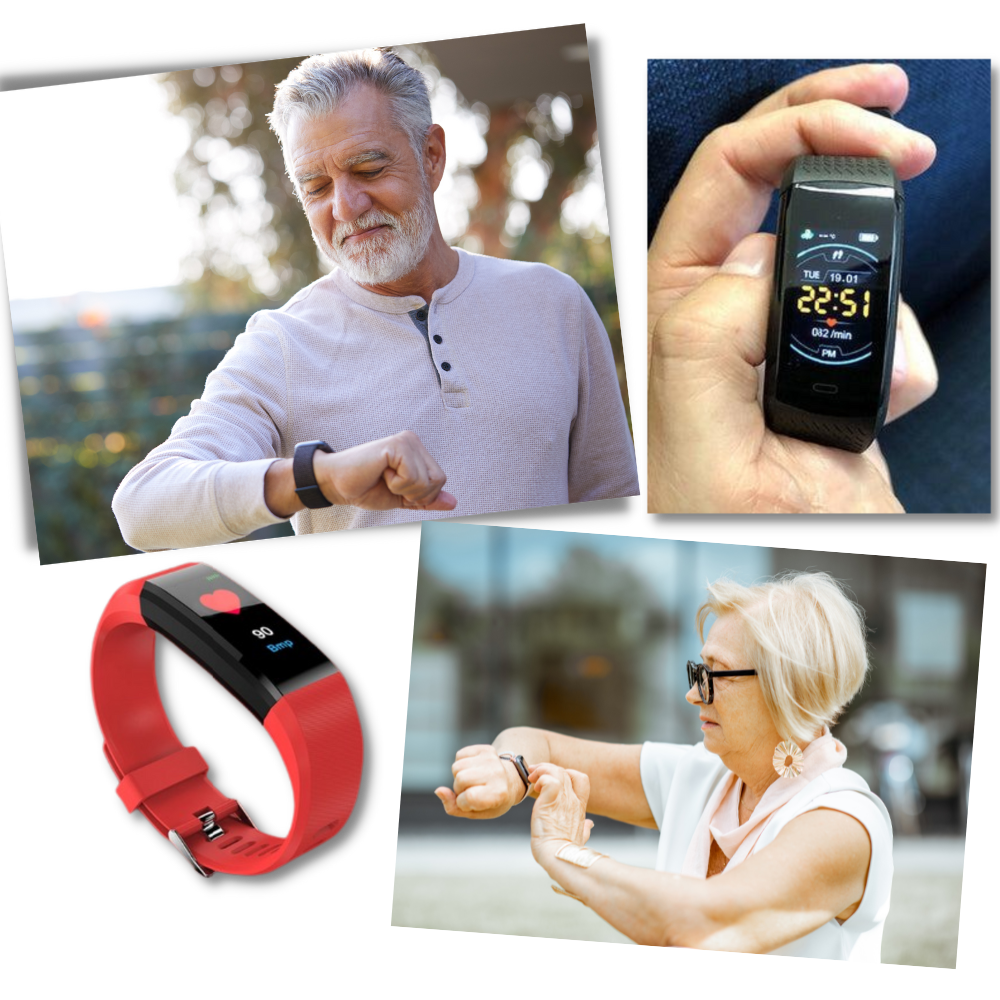 HealthTrack™ | Senioren-Smartwatch mit Gesundheitsfunktionen