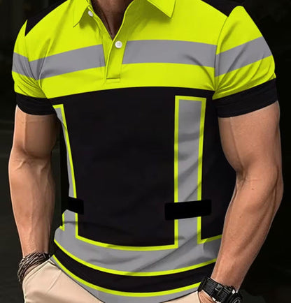 Warnschutz-Shirt mit Reflektorstreifen Kurzarm