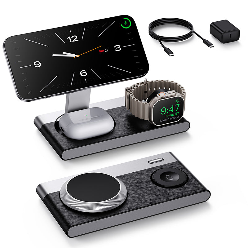 IonCharge Ladestation aufgeklappt und zusammengeklappt