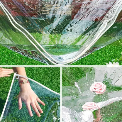 Transparente PVC Plane wasserdicht mit Ösen für Außenbereiche