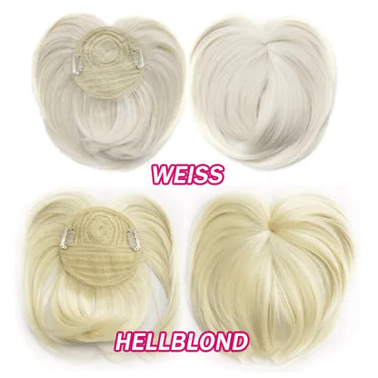 Haar Topper aus 100 Prozent Remy Echthaar mit Clip In System