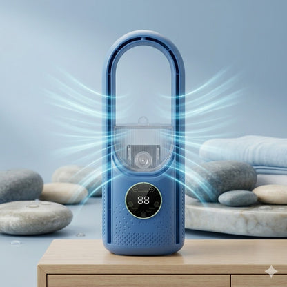 WhisperFlow™ Bladloser Turmventilator – Flüsterleise für Schreibtisch & Schlafzimmer