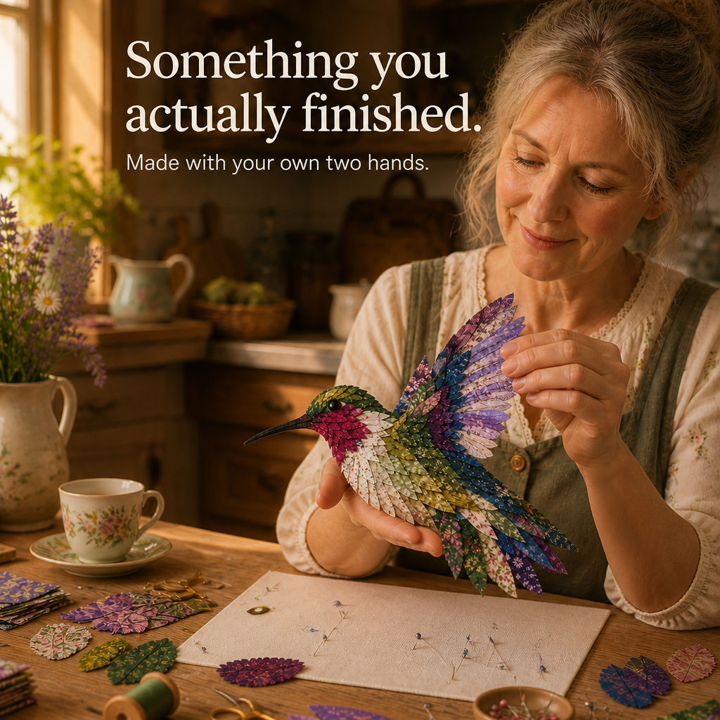 Wingmend | 3D Fabric Patchwork Hummingbird Craft Kit
