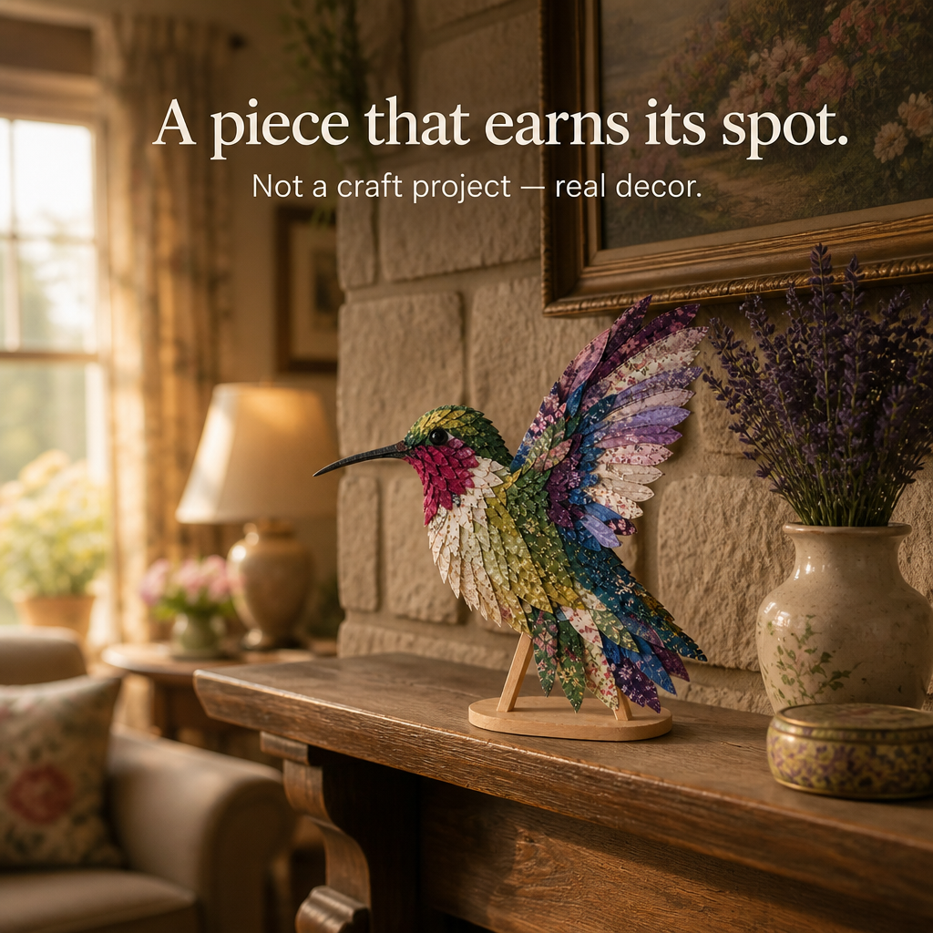 Wingmend | 3D Fabric Patchwork Hummingbird Craft Kit