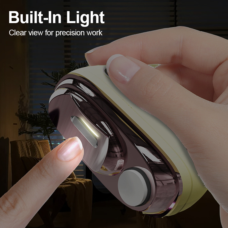 Elektrischer Nageltrimmer mit LED und Type C Aufladung