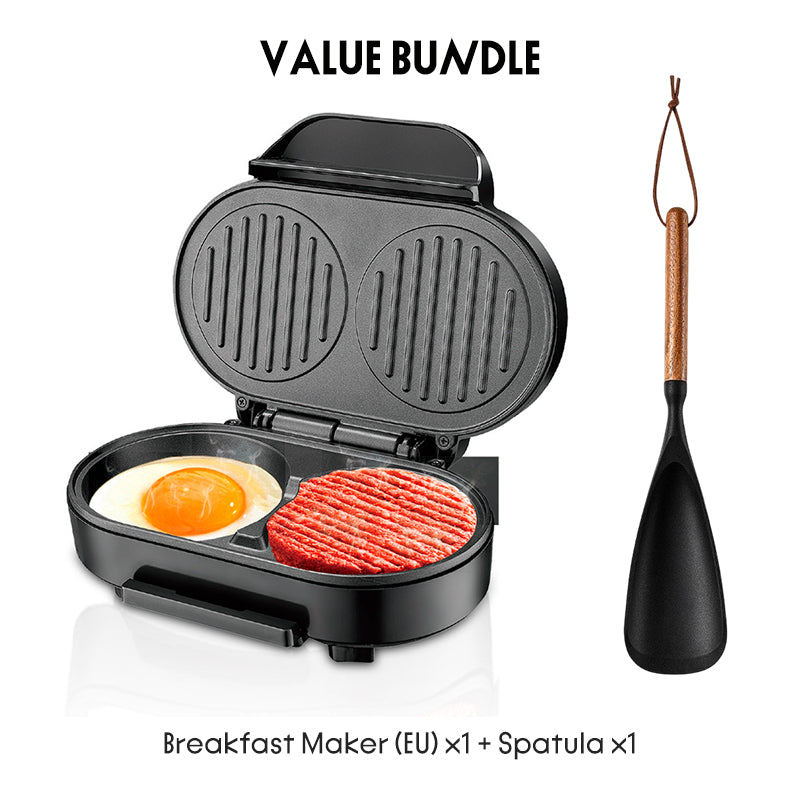 EmberGrill™ | Frühstücksgrill | 1000W, Antihaft & schnelles Kochen