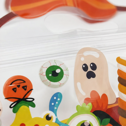 Glowkin – Transparente Kürbis-Tütchen mit Zipper | 30er-Set