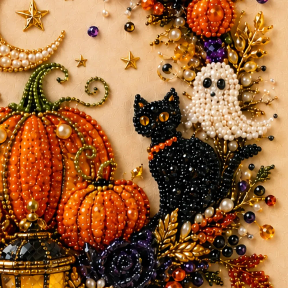 Halloween Diamond-Painting Bastelset mit Perlen | Beadory