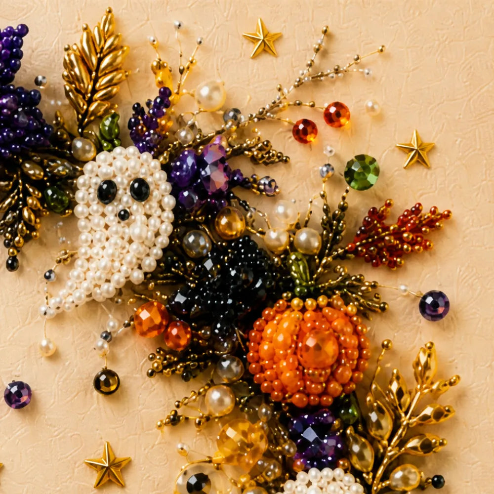 Halloween Diamond-Painting Bastelset mit Perlen | Beadory