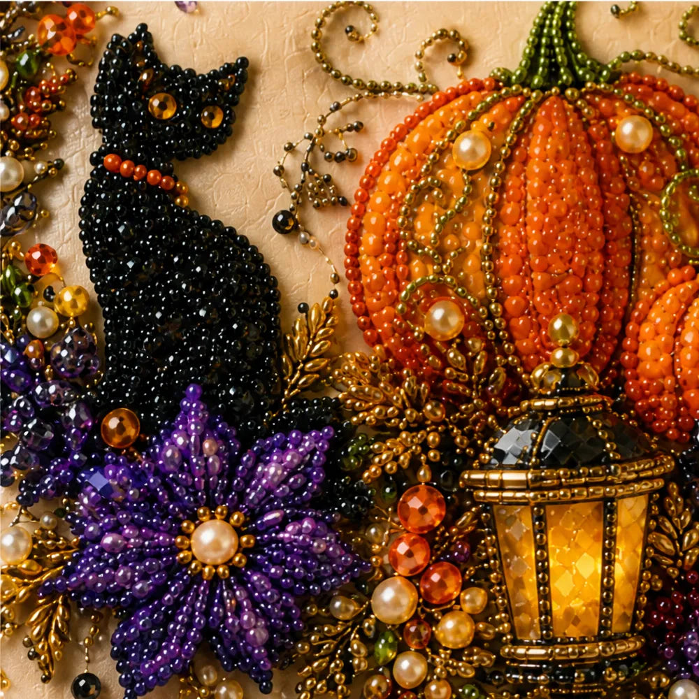 Halloween Diamond-Painting Bastelset mit Perlen | Beadory