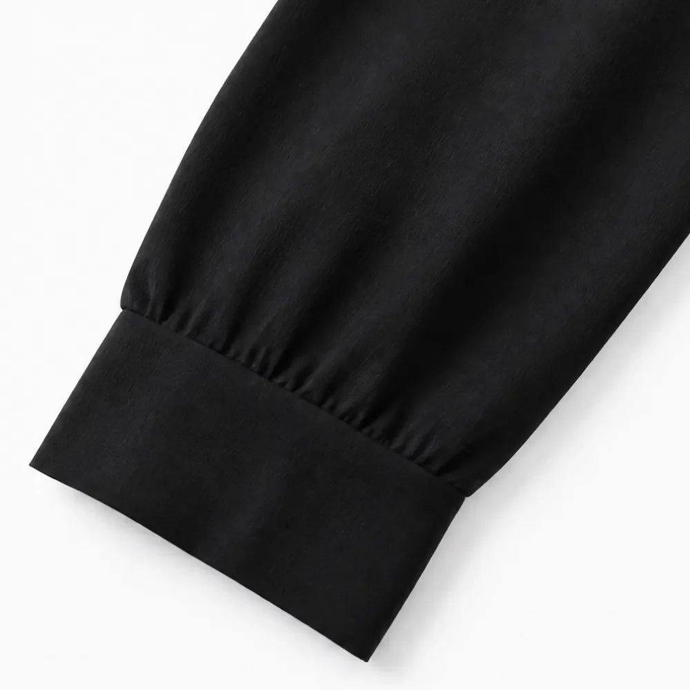 Solene – Hemd-Jumpsuit mit weitem Bein, Gürtel und Bindegürtel in der Taille