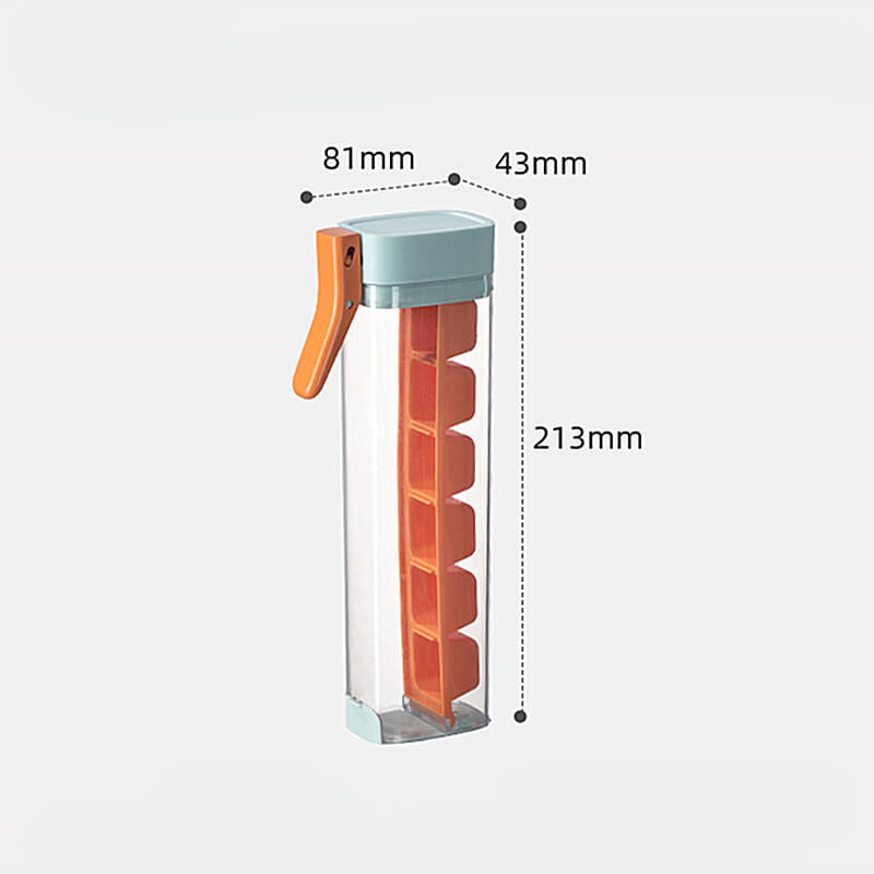 FrostPulse™ | Eiswürfelform mit Knopf – Hygienisch, leicht entnehmbar & platzsparend | 1+1 GRATIS